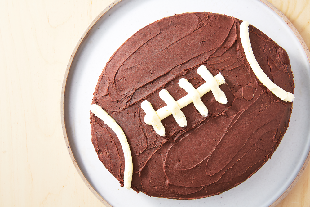 DIY Football Cake: Super Bowl Party Food Idea - The DIY Lighthouse