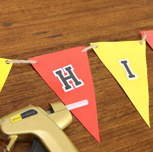football decorations pennant banner