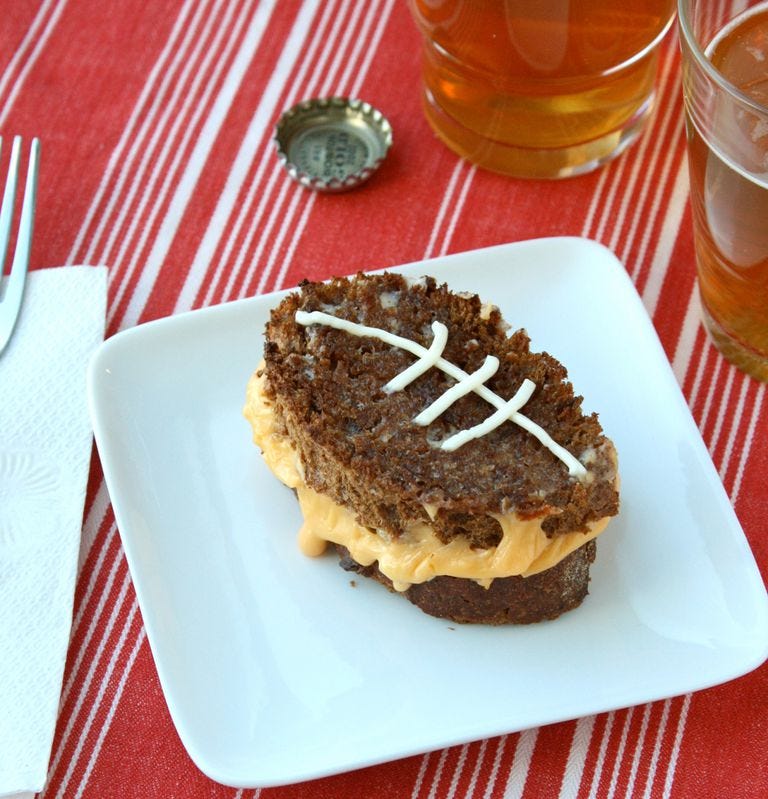 football grilled cheese - vegetarian super bowl recipes