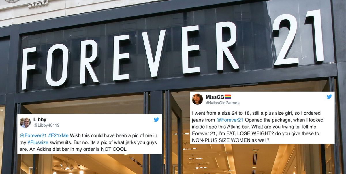 The best Twitter reactions to Forever 21 sending Atkins diet bars