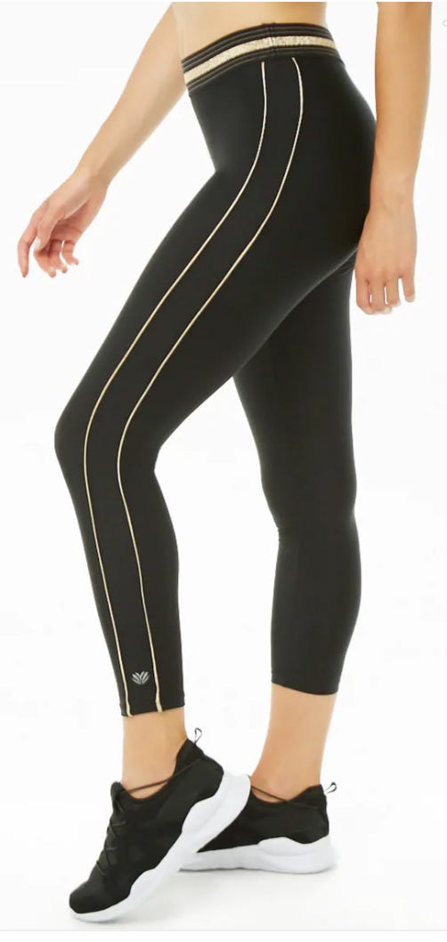Forever 21 striped leggings 
