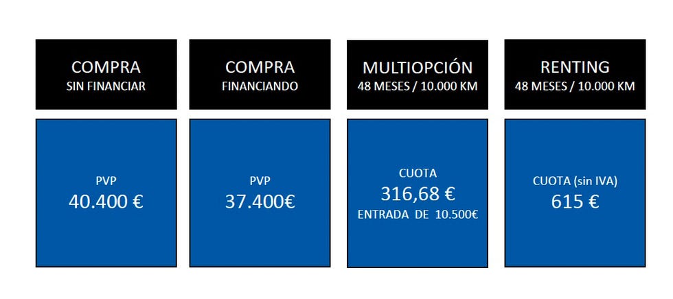 price options for vehicle purchasing and renting