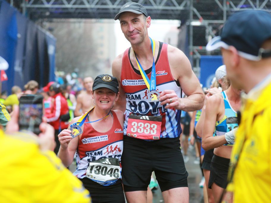 Zdeno Chara, wearing bib number 3333, completes Boston Marathon in 3:38:23