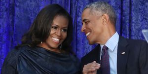 barack and michelle obama attend portrait unveiling at nat'l portrait gallery