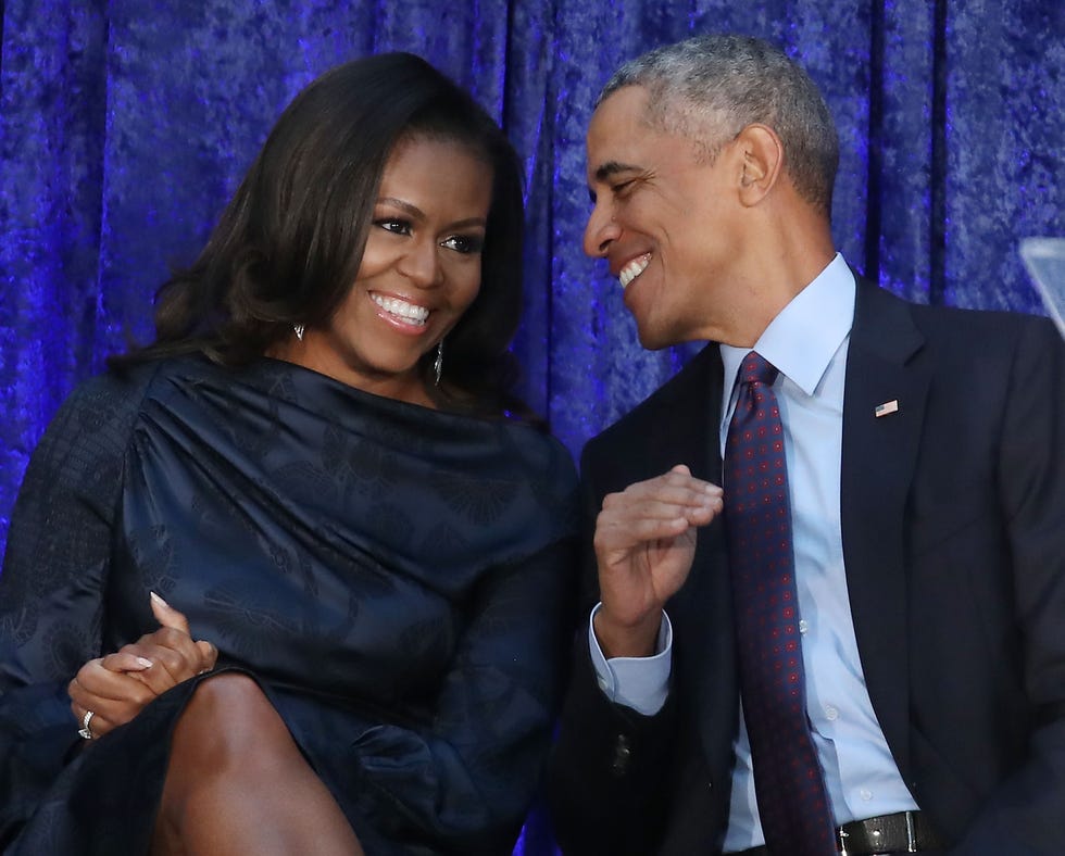 barack and michelle obama attend portrait unveiling at nat'l portrait gallery