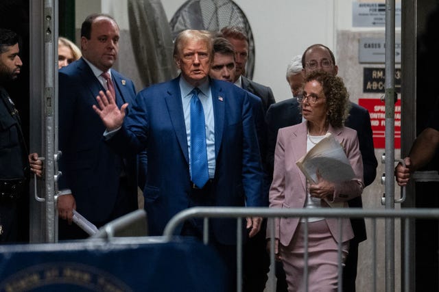 former president donald trump's hush money trial continues in new york