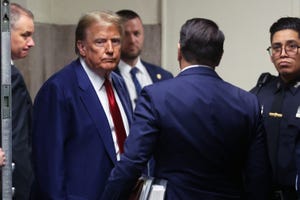 former president donald trump attends pre trial hearing in new york hush money case