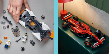 lego speed champions mclaren solus gt and mclaren f1, lego technic ferrari sf 24 f1 model car kit