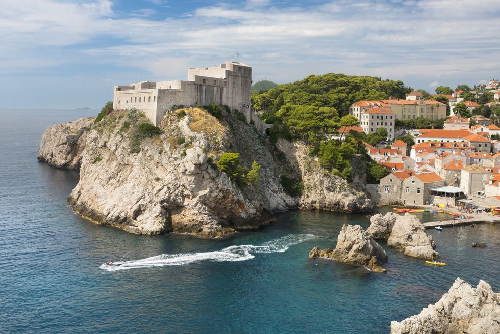 Game of Thrones locations: Fort Lawrence viewed from Fort Bokar in Dubrovnik