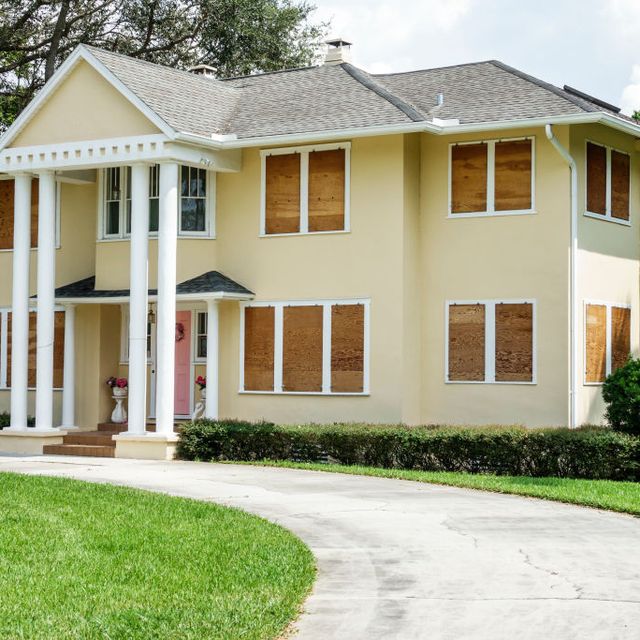 Fort Myers, Seminole Park Historic District, home with boarded up windows