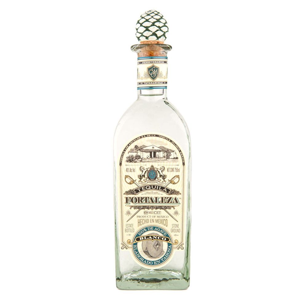 bottle of fortaleza blanco tequila