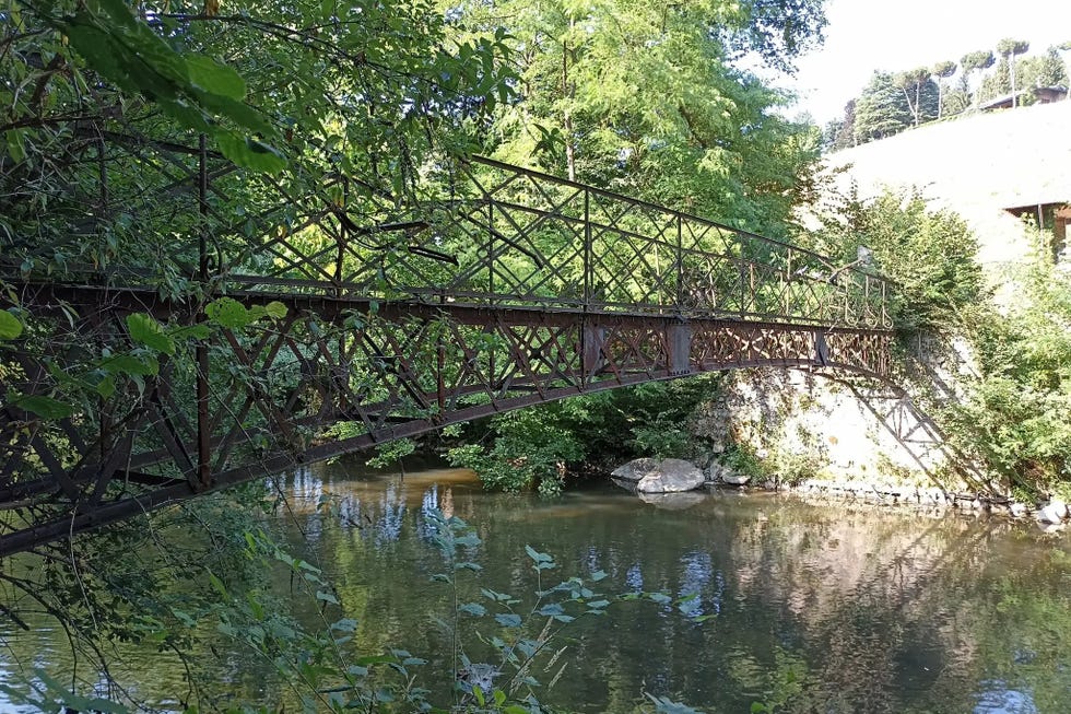 a bridge over a river