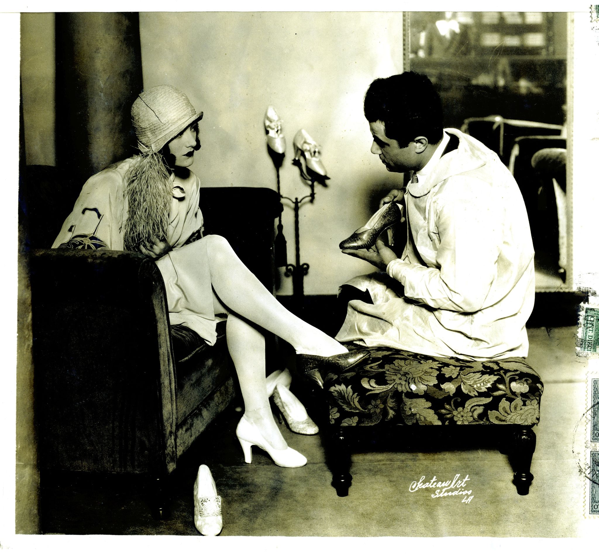 Salvatore Ferragamo e Joan Crawford, 1928