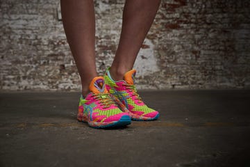 Footwear, Human leg, Pink, Shoe, Blue, Green, Orange, Red, Yellow, Light, 