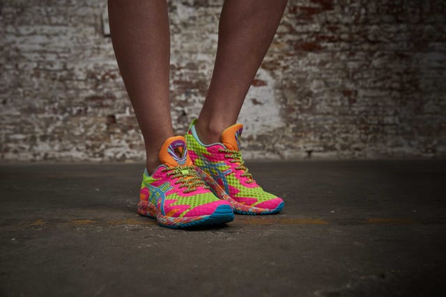 Footwear, Human leg, Pink, Shoe, Blue, Green, Orange, Red, Yellow, Light, 