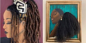 タイラー・クラークさんは、シカゴを拠点に活動しているクリエイター。絵画とエクステを組み合わせて立体的に見せる彼女のアート作品が、今注目を集めています。作品は主に黒人女性の髪の美しさに光を当てており、それによって女性たちが自分の魅力に気付いてくれることを願っているそう。