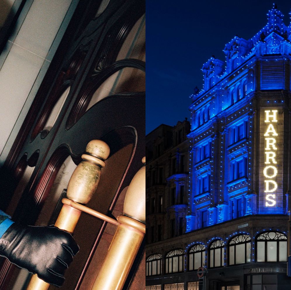 不能錯過的「騎士藍」快閃！burberry讓哈洛德百貨換上品牌經典色，成為倫敦旅遊必打卡夜景