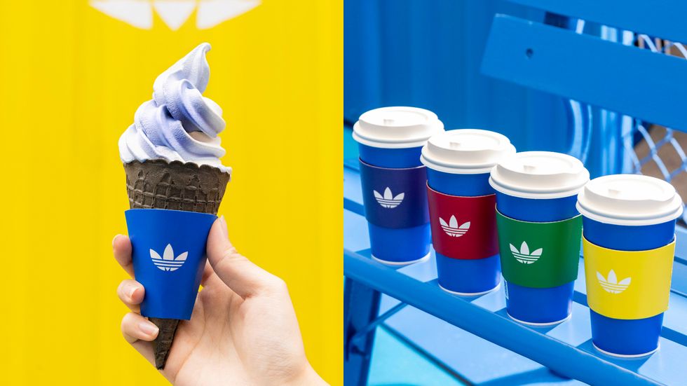 adidas originals x cafen聯名咖啡站全台巡迴！復古色系渲染4家硬咖啡，逛完再吃三葉草扁可頌、藍色冰淇淋