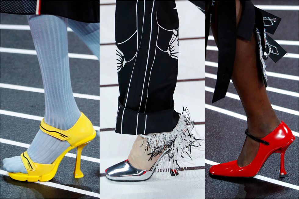 Footwear, Shoe, High heels, Leg, Ankle, Street fashion, Fashion, Yellow, Human leg, Boot, 