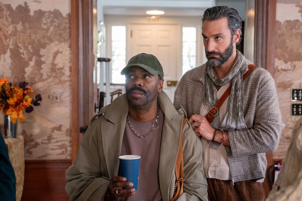the four seasons. (l to r) colman domingo as danny and marco calvani as claude in episode 105 of the four seasons. cr. jon pack/netflix © 2024 the four seasons. (l to r) colman domingo as danny and marco calvani as claude in episode 105 of the four seasons. cr. jon pack/netflix © 2024