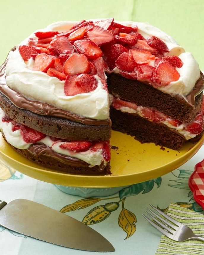 fourth of july cakes chocolate strawberry nutella cake