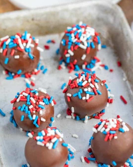 fourth of july cookies cookie dough truffles