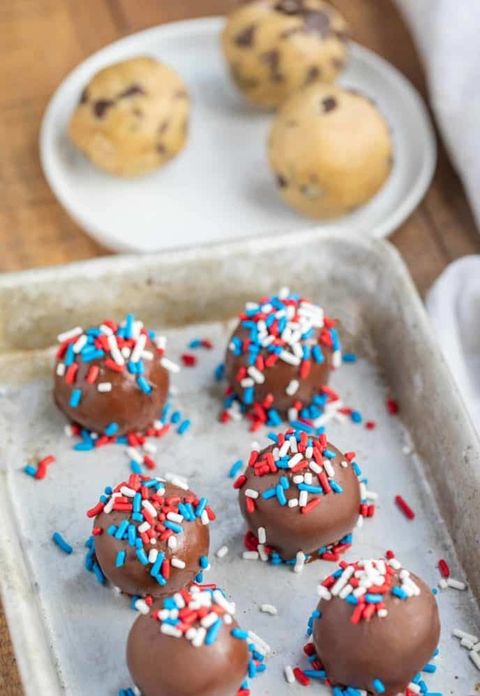 fourth of july cookies cookie dough truffles