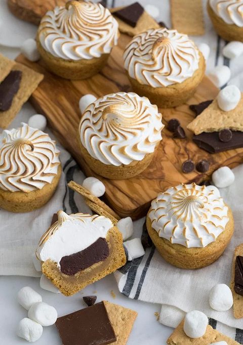 fourth of july cookies smores cookie cups
