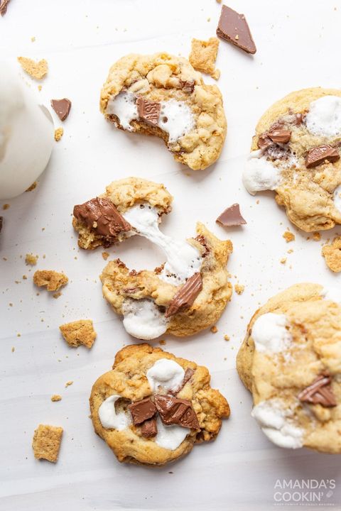 fourth of july cookies smores cookies