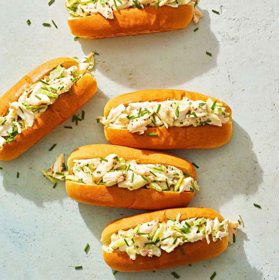 fourth of july food crab rolls