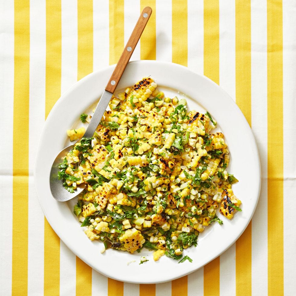 grilled lemon lime corn salad