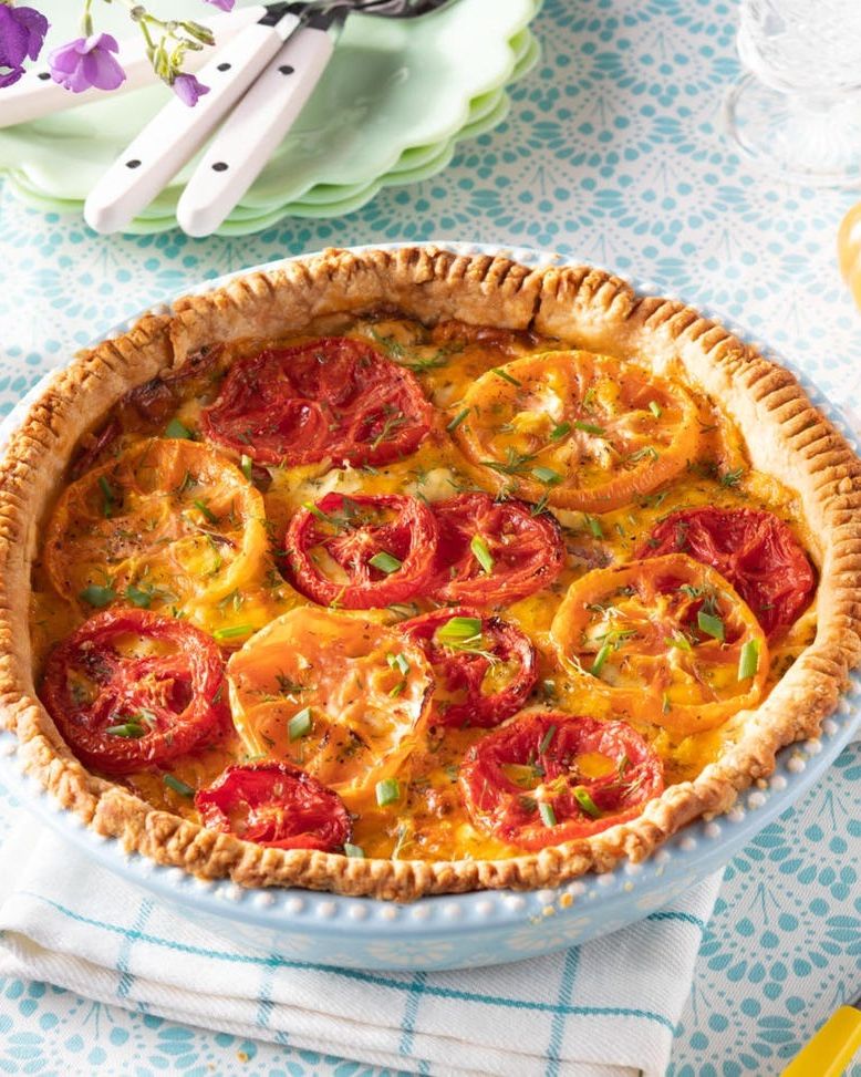 seasonal menu tomato pie