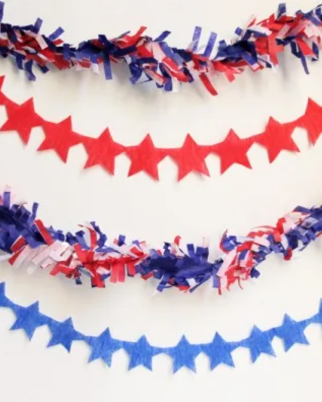 4th of July Crepe Paper Streamers  Independence Day Celebrations