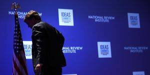 fox news host tucker carlson appears at national review ideas summit