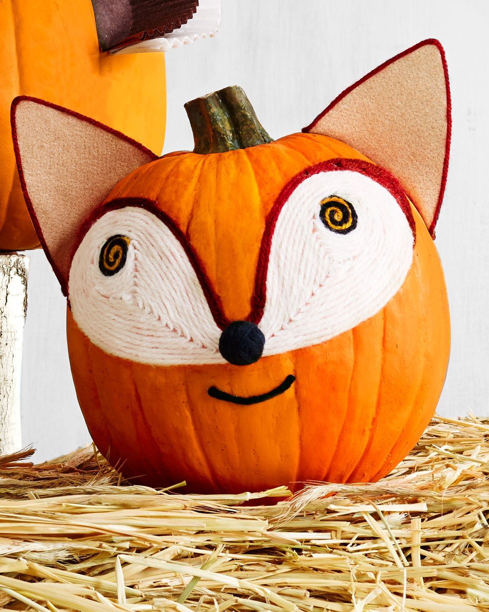 fox pumpkin faces idea
