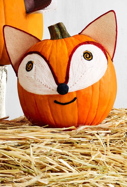 fox pumpkin face idea