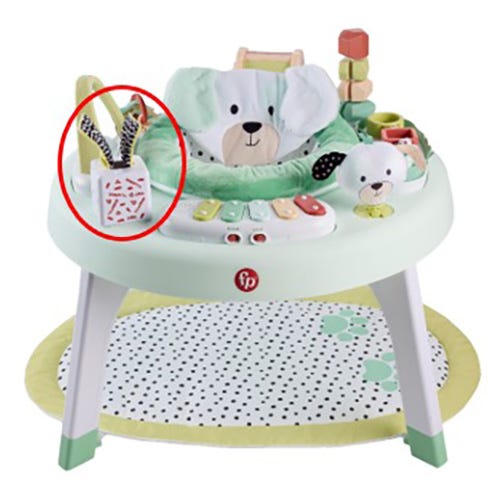 activity center designed for infants featuring various interactive elements
