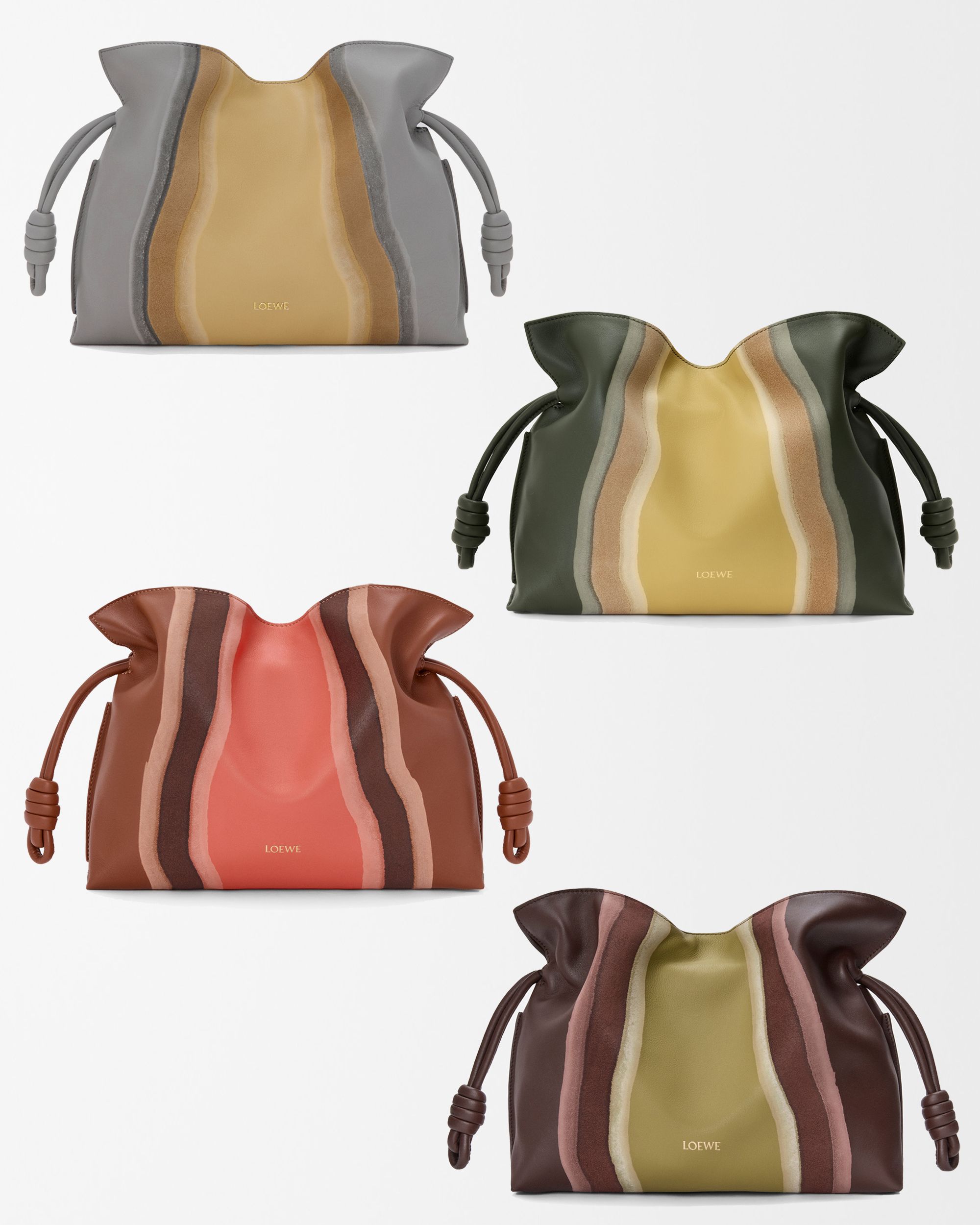 ◆LOEWE◆ ランドスケープ ミディアム ショルダーバッグ ロエベのレザークラフト技術を堪能できる「ランドスケープ