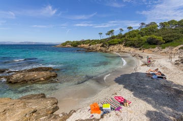 las mejores playas de europa: playa de porquerolles, en francia