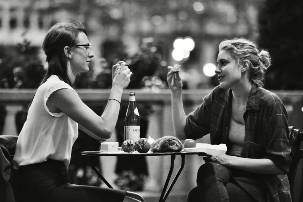 Greta Gerwig and Mickey Sumner in Frances Ha