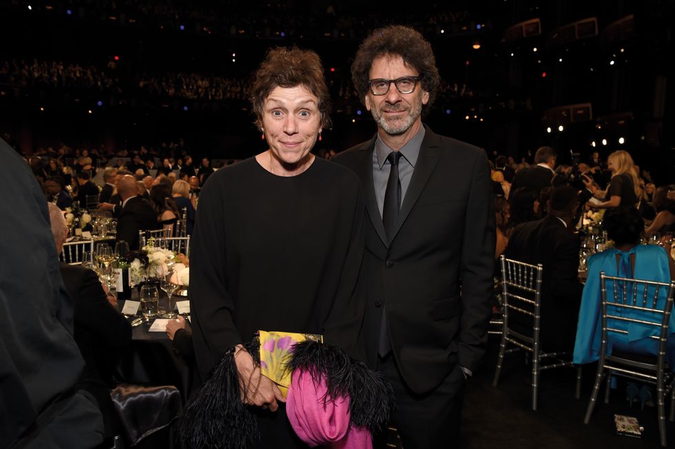 hollywood, california   june 06 l r frances mcdormand and joel coen attend the 47th afi life achievement award honoring denzel washington at dolby theatre on june 06, 2019 in hollywood, california photo by michael kovacgetty images for afi
