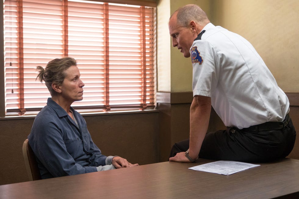 frances mcdormand, woody harrelson in three billboards outside ebbing, missouri