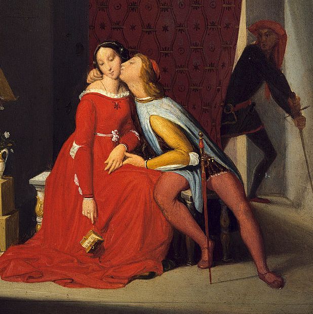 Francesca Da Rimini and Paolo Malatesta by Jean-Auguste-Dominique Ingres
