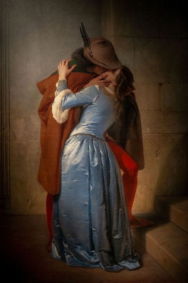 francesco hayez 1791 1882 the kiss 1859 oil painting on canvas cm 112 x 88