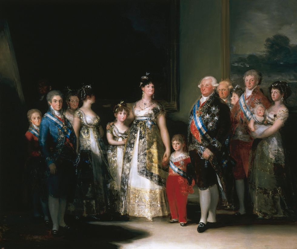 francisco de goya 1746 1828 charles iv of spain and his family oil on canvas, 1800