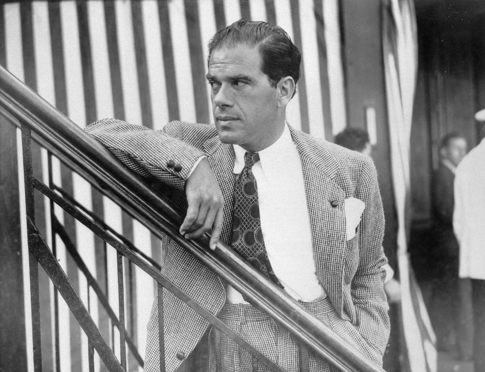 portrait of frank capra on ship