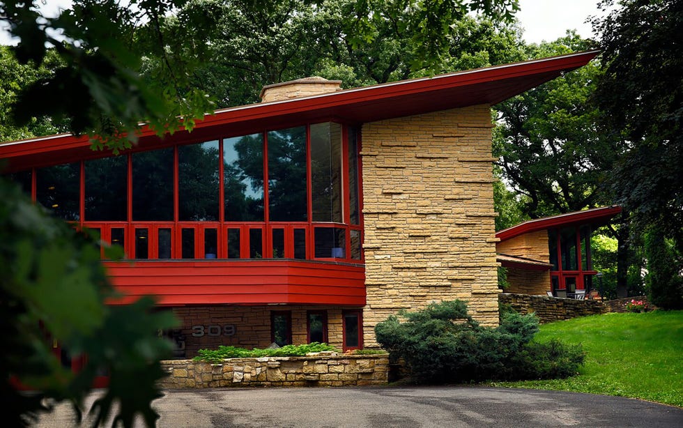 the elam house in minnesota is a usonian home by frank lloyd wright