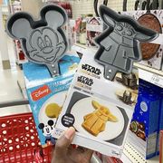 frankford candy star wars the mandalorian baby yoda and disney mickey mouse pancake skillets