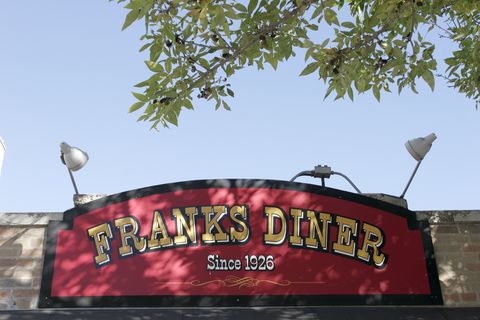 franks diner entrance sign