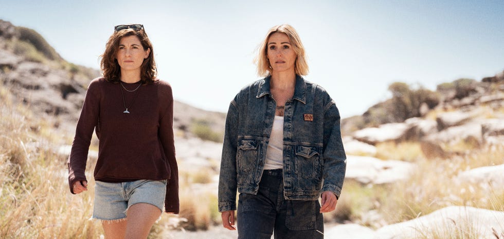from monumental television frauds sr1pictured: jodie whittaker as sam suranne jones as bert this photograph is (c) itv plc/ monumental television and can only be reproduced for editorial purposes directly in connection with the programme or event mentioned above, or itv plc. this photograph must not be manipulated [excluding basic cropping] in a manner which alters the visual appearance of the person photographed deemed detrimental or inappropriate by itv plc picture desk. this photograph must not be syndicated to any other company, publication or website, or permanently archived, without the express written permission of itv picture desk. full terms and conditions are available on the website www.itv.com/presscentre/itvpictures/termsfor further information please contact:michael.taiwo1@itv.com